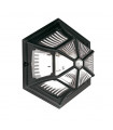 plafonnier ventilateur vintage 2 ampoules e27 max 60w brun patiné