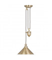 plafonnier ventilateur vintage 2 ampoules e27 max 60w brun patiné