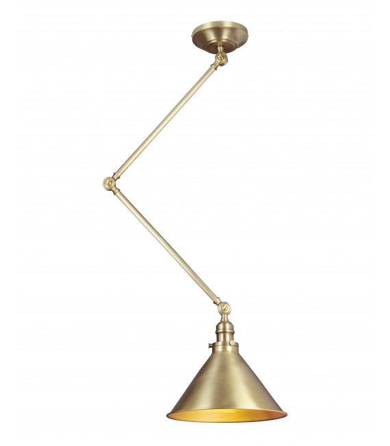 Provence Pendelleuchte, antikes Messing