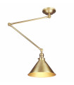 plafonnier ventilateur vintage 2 ampoules e27 max 60w brun patiné