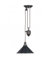plafonnier ventilateur vintage 2 ampoules e27 max 60w brun patiné