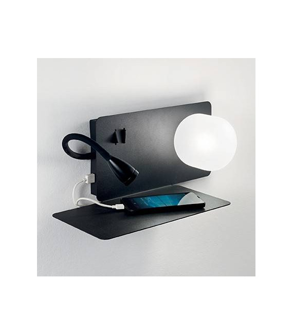 Applique murale Noire BOOK 2 ampoules