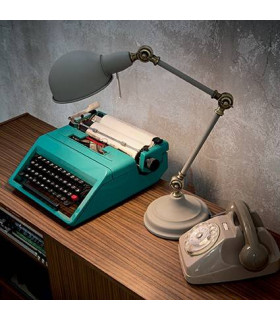 Lámpara de mesa gris TRUMAN 1 bombilla