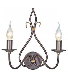 Applique Windemere, ruggine / oro, 2 lampadine