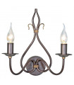 plafonnier ventilateur vintage 2 ampoules e27 max 60w brun patiné