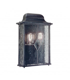 Lampada da parete Wexford, nero / argento