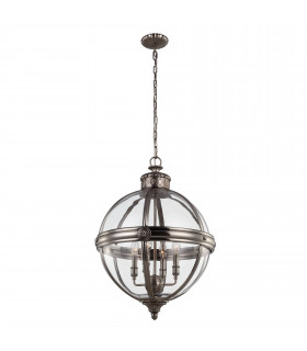 plafonnier ventilateur vintage 2 ampoules e27 max 60w brun patiné