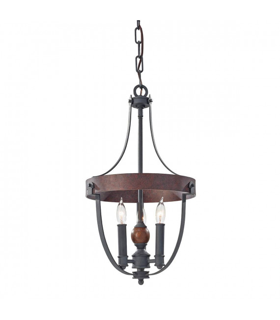 plafonnier ventilateur vintage 2 ampoules e27 max 60w brun patiné