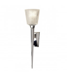 Verity applique per bagno cromo lucido, vetro