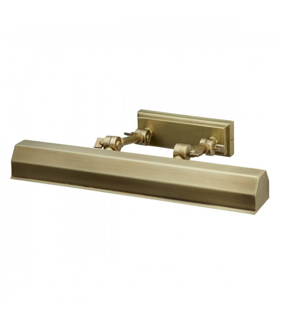 Lámpara de pared Chawton para cuadros antiguos de latón de 40,2 cm, 2 luces