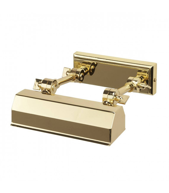 Lámpara de pared Chawton para cuadros, latón pulido, 18,2 cm