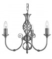 plafonnier ventilateur vintage 2 ampoules e27 max 60w brun patiné