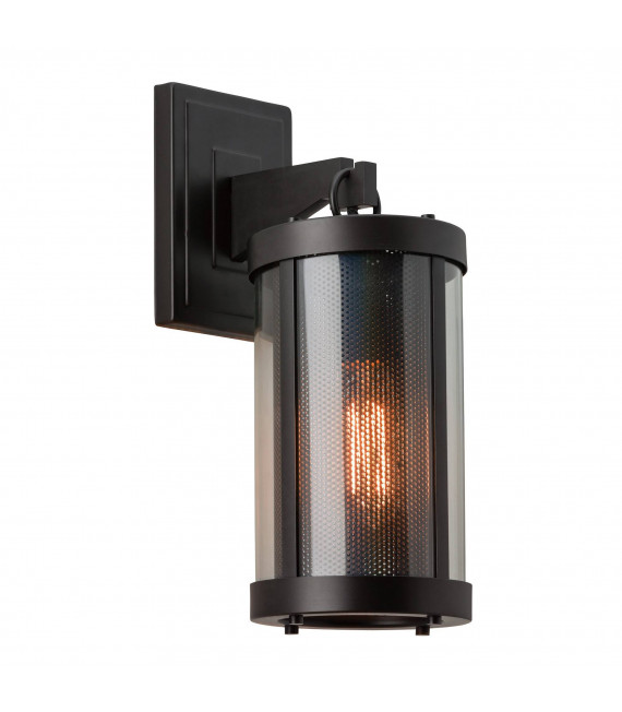 Lampada da parete Aveline, acciaio spazzolato, 1 lampadina, con paralume