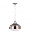 Suspension Cadence, acier brossé et nickel poli, 1 ampoule