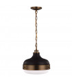 plafonnier ventilateur vintage 2 ampoules e27 max 60w brun patiné