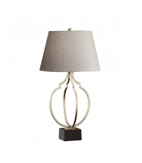 Lampada Ansari, in marmo, con paralume