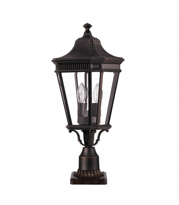 plafonnier ventilateur vintage 2 ampoules e27 max 60w brun patiné