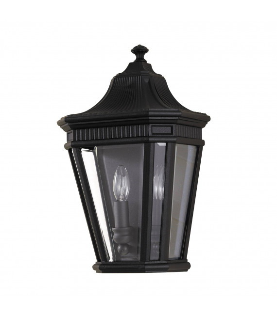 Lampada da parete Costwold, nera, piccola