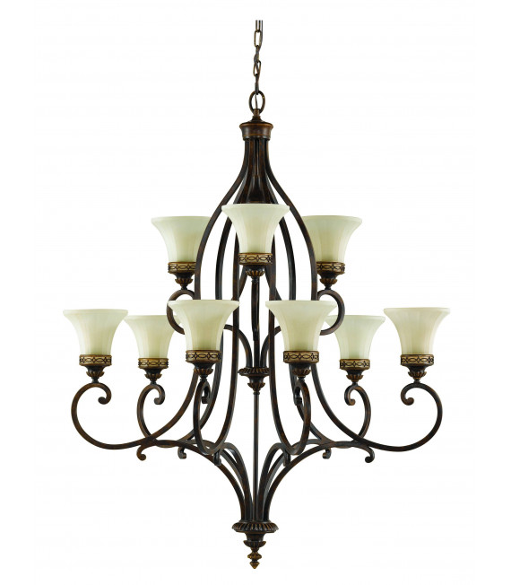 Lampada a sospensione da salotto, 6 lampadine