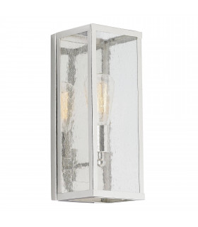 Lampada a sospensione Harrow, nickel lucido e vetro, medio