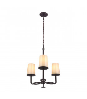 Applique Huntley, Bronze foncé et verre fritté, 1 ampoule