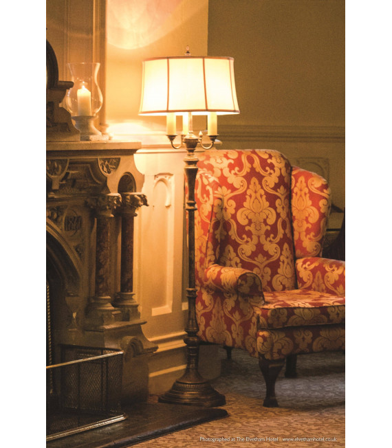 Lincoln Stehlampe, mit Lampenschirm