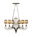 plafonnier ventilateur vintage 2 ampoules e27 max 60w brun patiné