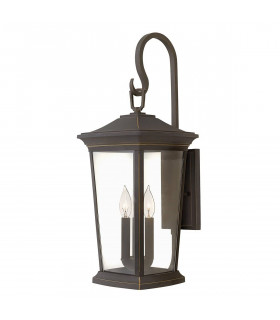 Applique per esterno Bromlay, 63,1 cm, bronzo lucidato a olio, 3 luci