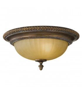Kelham Anhänger, vergoldete Bronze und Scavo Glas, 4 Glühbirnen