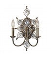 Applique Leila, argent bruni et cristal , 1 ampoule