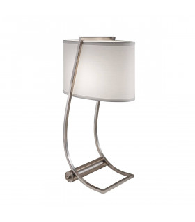 Lampada Lex, in ottone, con paralume e porta USB