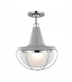 plafonnier ventilateur vintage 2 ampoules e27 max 60w brun patiné