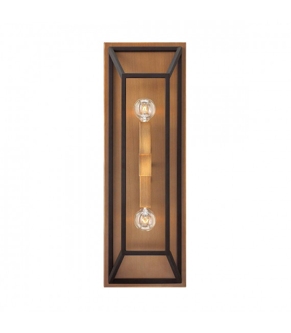 Aplique Fulton, bronce, 2 luces