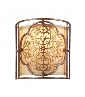 plafonnier ventilateur vintage 2 ampoules e27 max 60w brun patiné