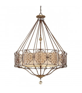 Applique Marcella, bronzo ossidato e oro, 2 lampadine