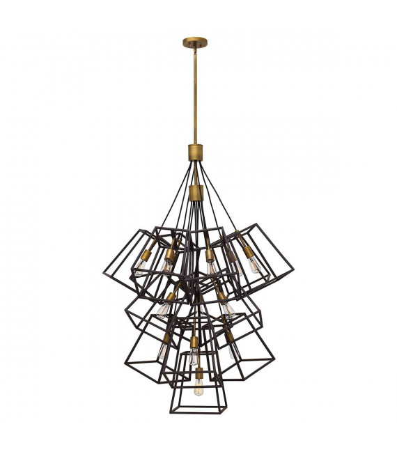 Fulton Pendelleuchte, Bronze, 13 Lichter
