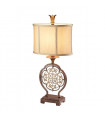 Lampadaire Marcella, bronze oxydé et or