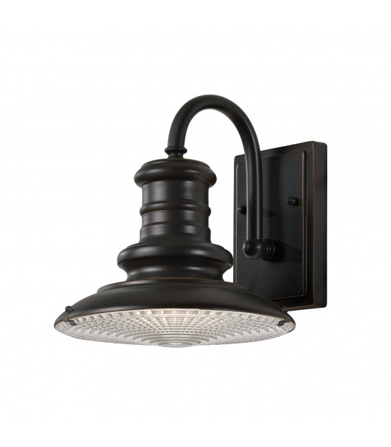 Lampada da parete Redding, bronzo, medio