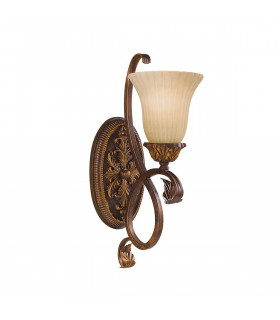 Lampada da parete Pickering Lane, bronzo e vetro, 1 lampadina