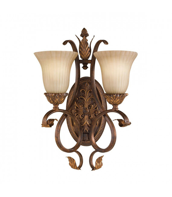 Applique Sonoma Valley, colore tartaruga, 1 lampadina