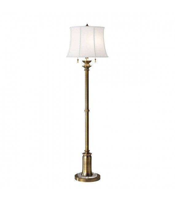 Kabinenbuffetlampe, Messing, mit Lampenschirm