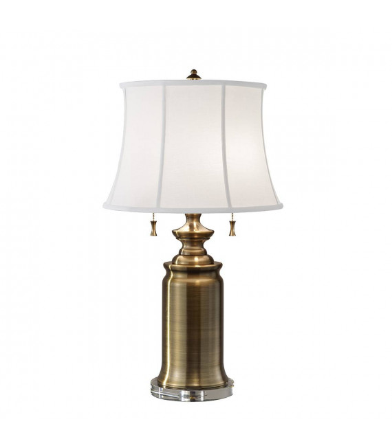 Kabinenlampe aus antikem Nickel mit Lampenschirm