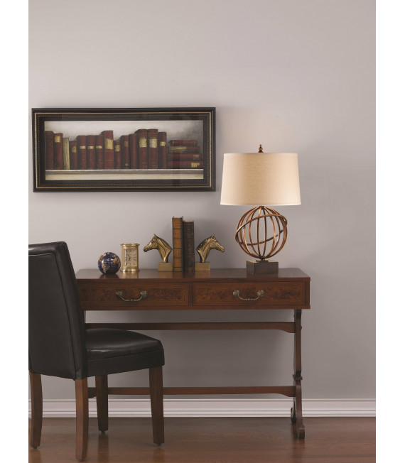 Silberuferlampe aus poliertem Nickel mit Lampenschirm