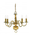 plafonnier ventilateur vintage 2 ampoules e27 max 60w brun patiné