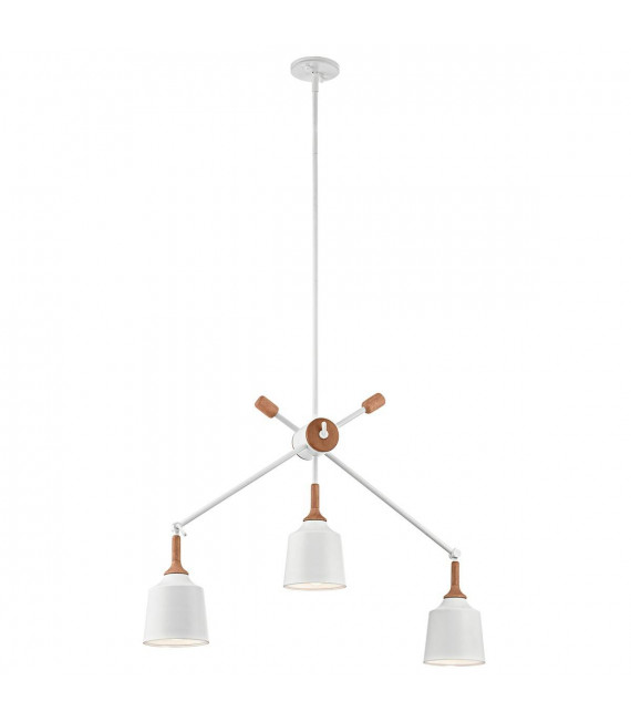 plafonnier ventilateur vintage 2 ampoules e27 max 60w brun patiné