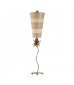 Lampadaire anemone, taupe et crème