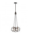 plafonnier ventilateur vintage 2 ampoules e27 max 60w brun patiné