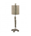 plafonnier ventilateur vintage 2 ampoules e27 max 60w brun patiné