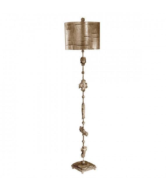 Lampadaire Fragment, or, avec abat-jour