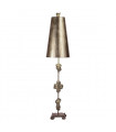 plafonnier ventilateur vintage 2 ampoules e27 max 60w brun patiné